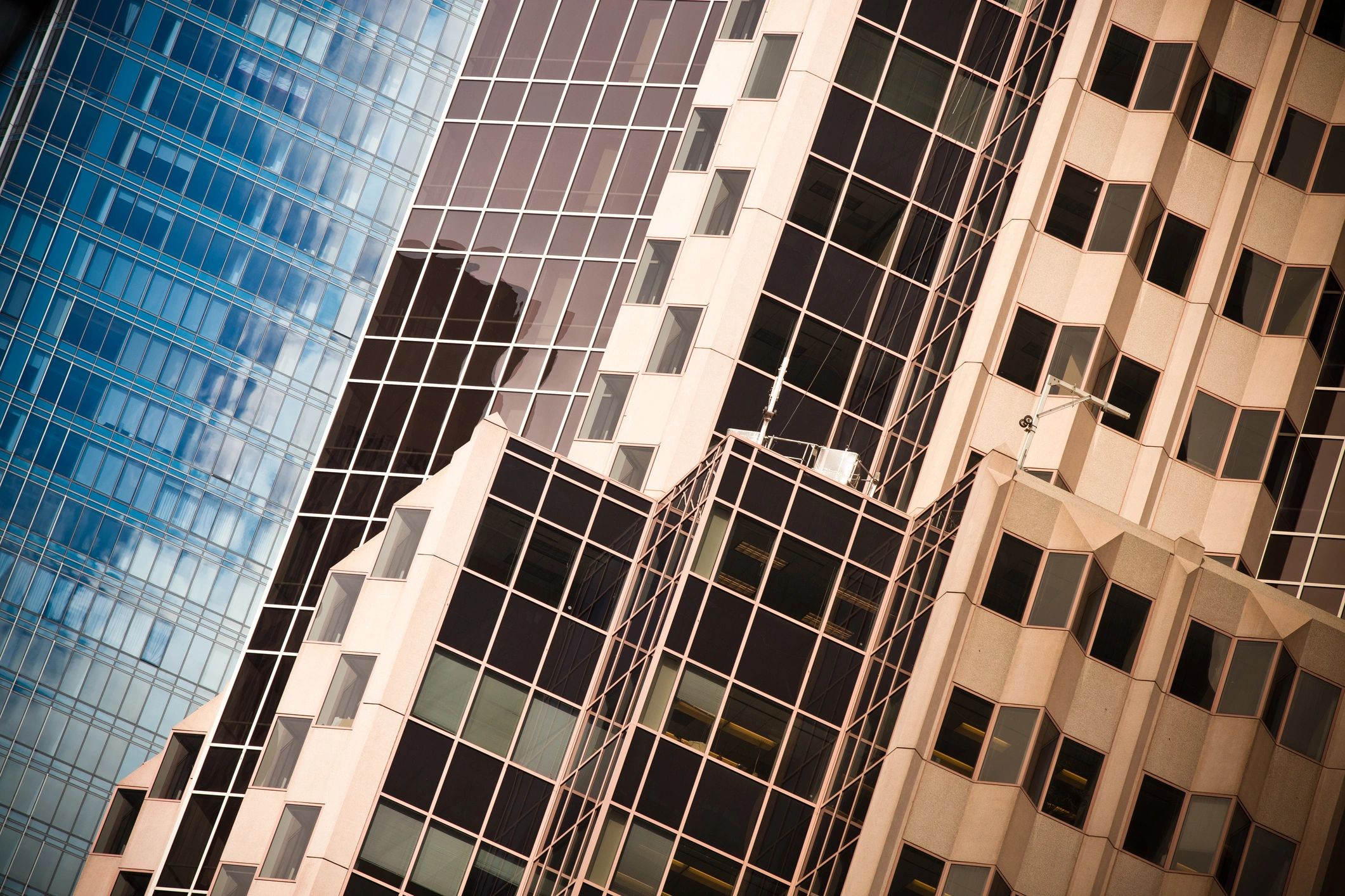 Abstract modern high-rise architecture detail