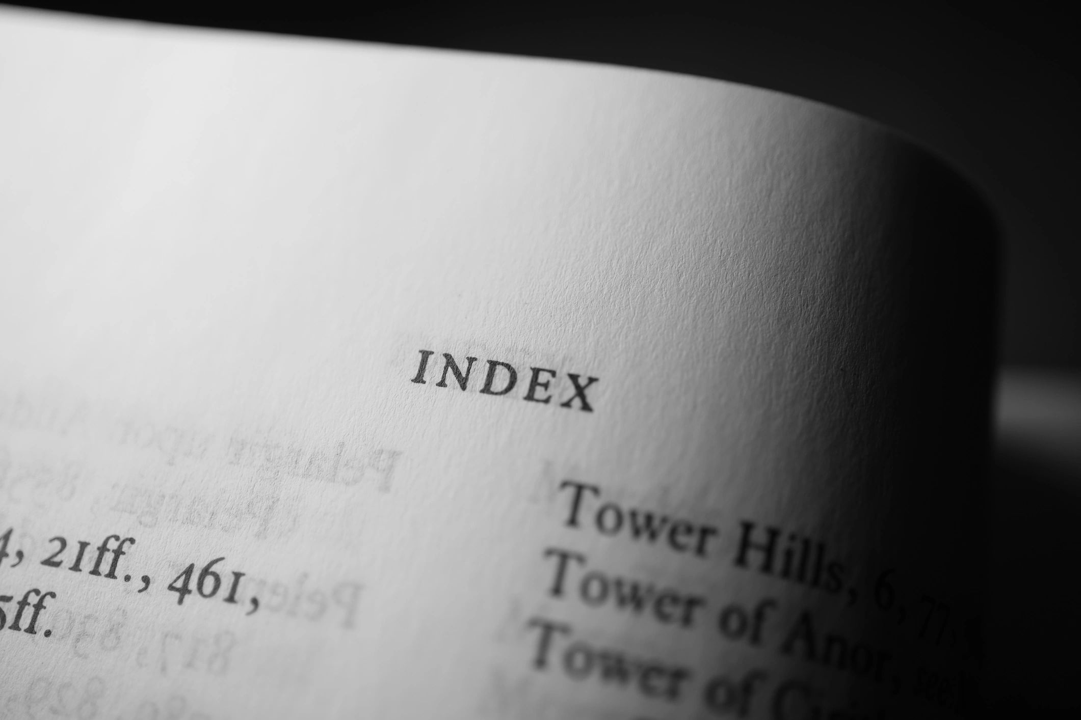 Close-up of book page