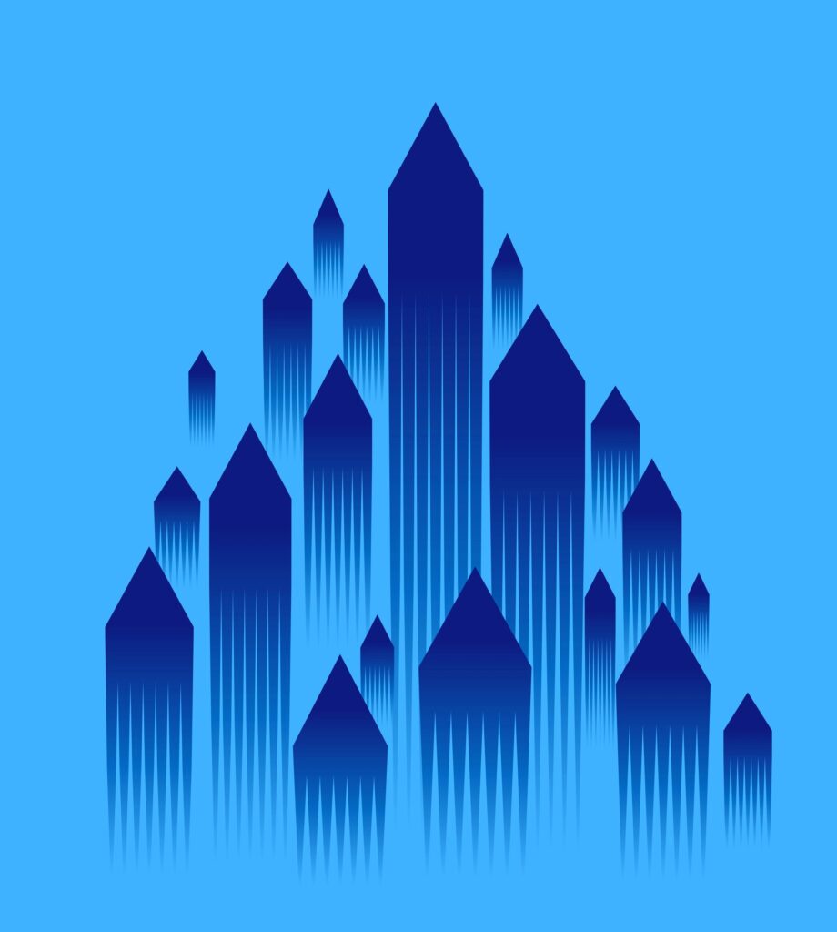 Vertical Arrow Symbols, Abstract Background